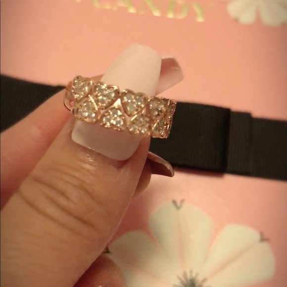 💕Heart 2 Heart Rose Gold Tone Ring💕 - Picture 4 of 5